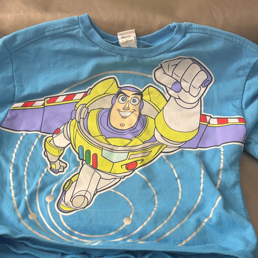 Pixar Toy Story Buzz Lightyear Sweatsuit Kids Size 7